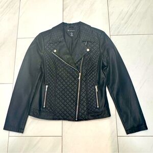 INC Faux Leather Jacket Size M